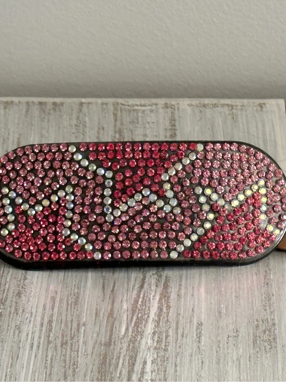 NWT Too Cute Diamond Painted Painting Barrette Stars In Pinks & Silver